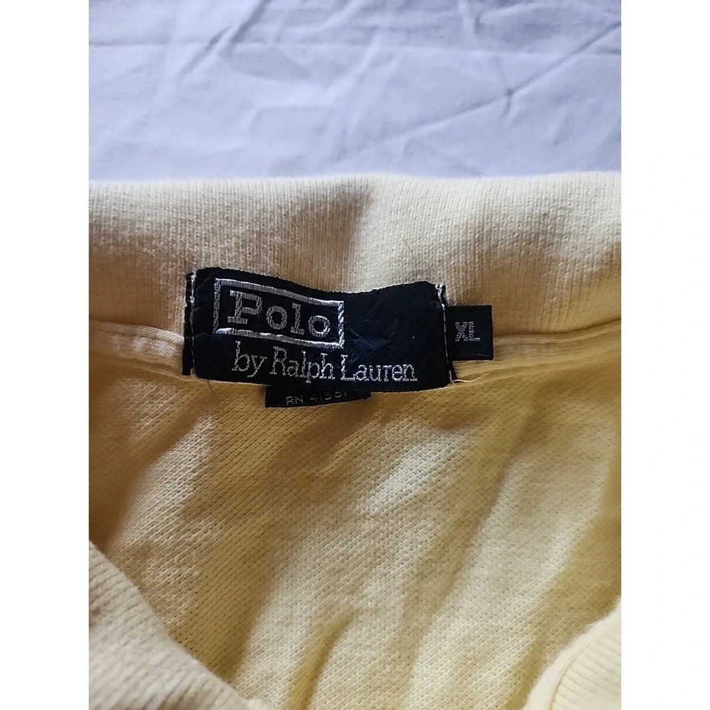 Polo Ralph Lauren Classic Fit Yellow Polo‎ Shirt Men's Size XL